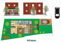 北欧スタイルのBOXコの字型!筑紫野の愉しい住まい