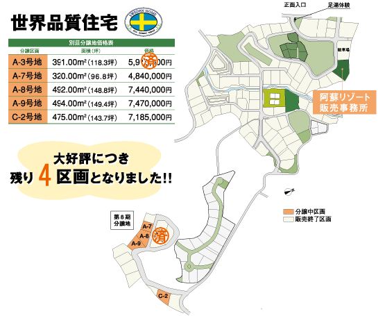 南阿蘇リゾート区画図